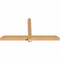 Ekena Millwork Eugene Smooth Timber Gable Bracket, Western Red Cedar, 60"W x 30"H x 3 1/2"D x 3 1/2"F, 12/12 Pitch GBW060X30X0404EUG00SWR - alternate 5